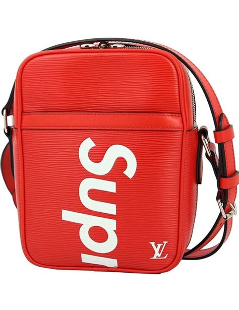 supreme x lv shoulder bag price